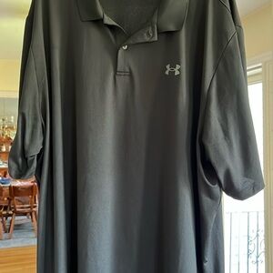 Under Armour Men's Black and grey Polo Shirt